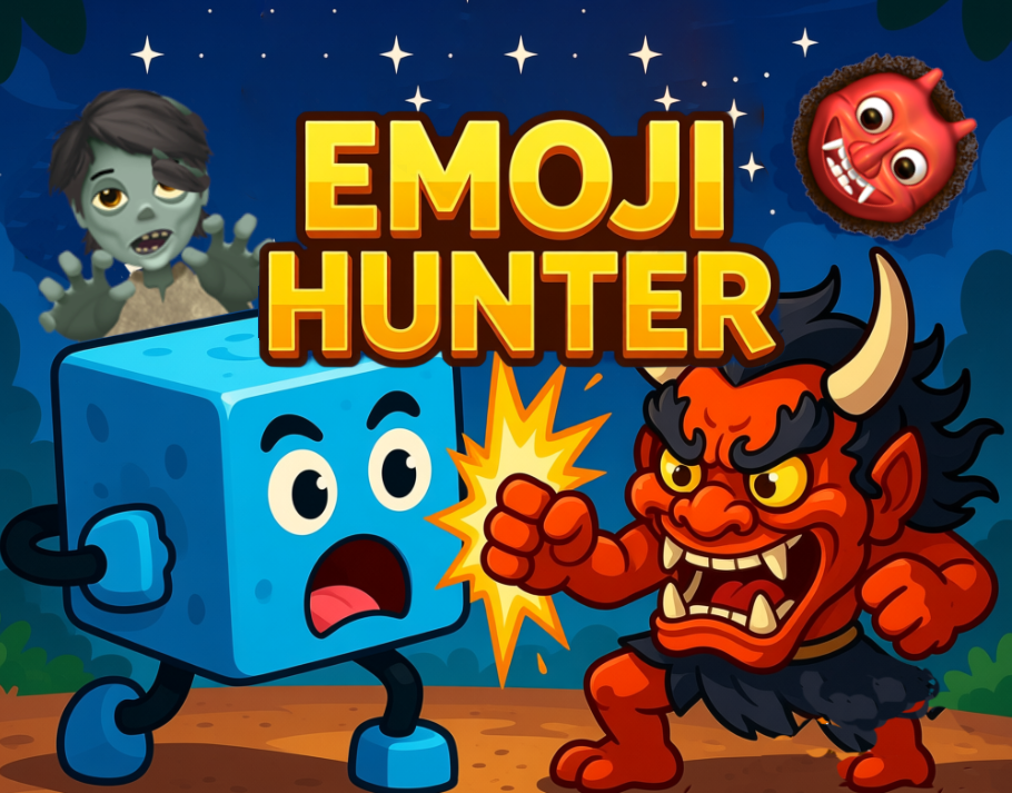 Emoji Hunter - Bluey the stinky tofu battles emoji monsters